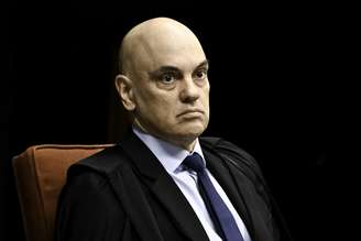 Ministro Alexandre de Moraes durante segundo dia de julgamento.