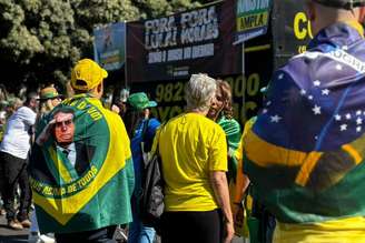 Manifestantes pediram anistia a Bolsonaro durante ato em Brasília