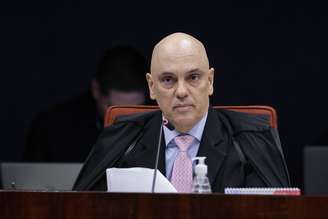Ministro Alexandre de Moraes durante o julgamentos da Ação Penal 2668 