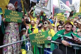 Manifestação pró-Bolsonaro na Avenida Paulista, em São Paulo