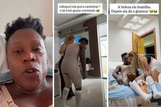 Neném mostra detalhes do pós-operatório
