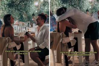 Renata é pedido em casamento por seu namorado