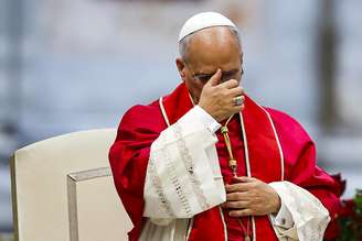 Papa Leão XIV durante missa no Vaticano