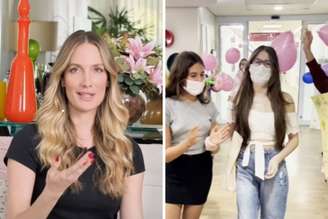 Schynaider Moura (à esquerda) perdeu Anne, que aparece em foto de arquivo deixando hospital após transplante