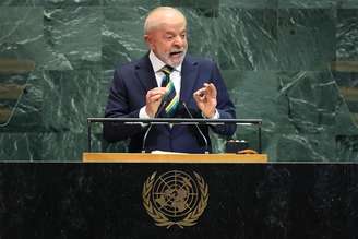 Lula durante discurso na ONU