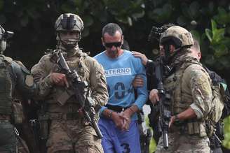 CORRECAO LEGENDA --- 21 01 2020 BRASILIA DF NACIONAL O lider do PCC , Marcos Herbas Camacho, o Marcola, deixa o Hospital de Base do Distrito Federal apos exames FOTO GABRIELA BILO / ESTADAO