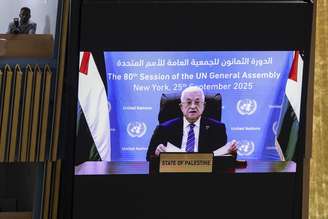 Abbas discursou na 80ª Assembleia Geral da ONU por vídeo após ter visto americano negado