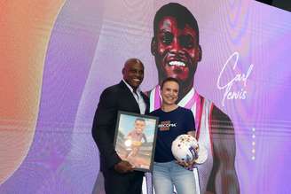  Maurren Maggi e Carl Lewis na COB Expo