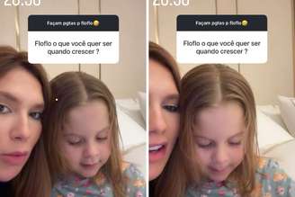 Virginia Fonseca e Maria Flor, sua filha