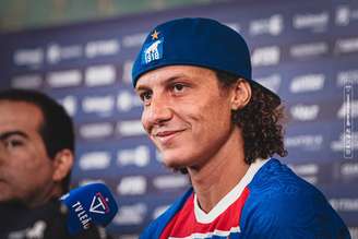 David Luiz em apresentação oficial no Fortaleza. 