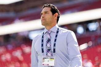 Mark Sanchez trabalha como comentarista em jogos da NFL
