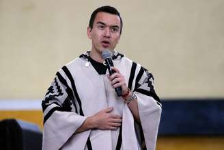 Noboa em foto de setembro; presidente do Equador está bem e seguiu com sua agenda, disse ministra