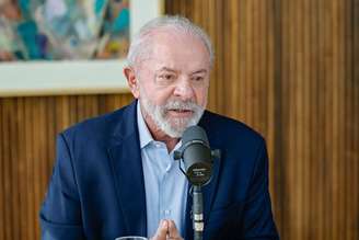 Presidente da República, Luiz Inácio Lula da Silva, durante entrevista concedida à Rádio Piatã FM