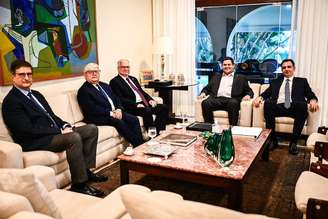 Reunião entre Alcolumbre, Pacheco, Fachin, Gonet e Herman Benjamin