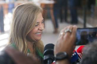 Leila Pereira demonstrou apoio ao capitão do Palmeiras.