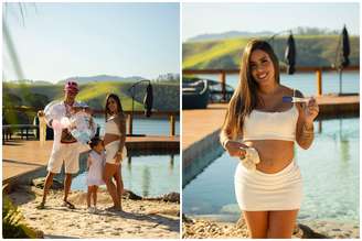 Hillary Yamashiro espera segundo filho de Buzeira