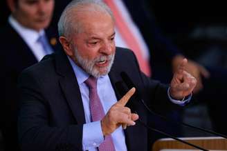 O presidente Luiz Inácio Lula da Silva durante a cerimônia de lançamento do Programa Reforma Casa Brasil