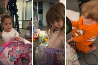 Crianças de Virginia ganham presentes de Vini Jr.