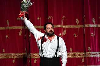 Ildar Abdrazakov em ópera de Giuseppe Verdi no teatro La Scala em Milão em 2018