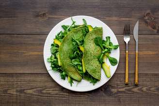 Panqueca de espinafre recheada