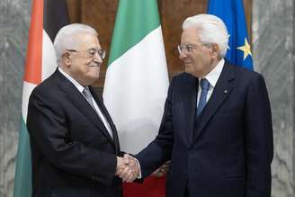 Mattarella recebeu Abbas no Palácio do Quirinale nesta sexta