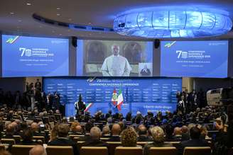 Papa durante evento em Roma