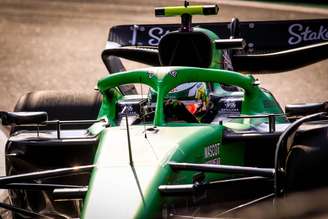 Gabriel Bortoleto, da Sauber, em seu primeiro GP de SP de Fórmula 1, em Interlagos