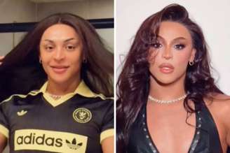 Pabllo Vittar antes e depois de passar maquiagem