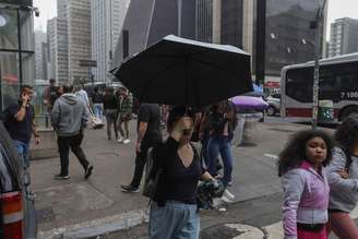 Registro de dia chuvoso na cidade de São Paulo.