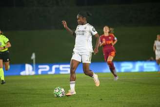 Linda Caicedo (Real Madrid) durante jogo contra a Roma, no dia 08.10. 2025 