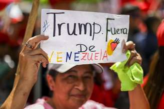 Protesto contra Trump na Venezuela