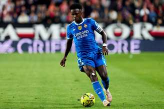 Vinicius Júnior (Real Madrid) durante jogo contra o Rayo Vallecano, no dia 09/11/2025
