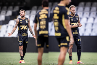 Neymar treina e diz estar preparado para enfrentar o Sport: 'Pronto para amanhã' 