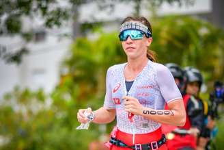 Vittória durante corrida
