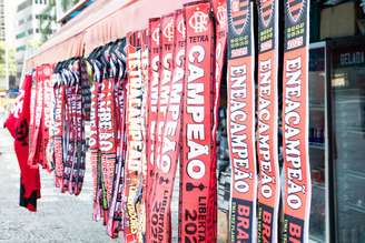 Faixa de campeão do Flamengo 