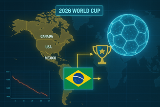 Análise de IA para a Copa do Mundo 2026 (Imagem gerada por IA)