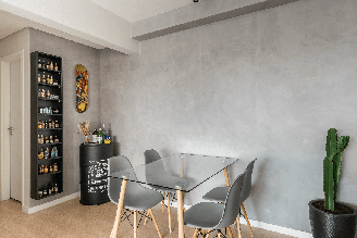 Os ambientes podem refletir a história dos moradores de forma equilibrada Projeto: Camila Palladino |