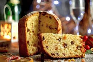Panetone de frutas sem glúten e sem lactose