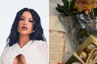 Rayane Figliuzzi | Buquê de flores que a influenciadora ganhou de seu fã clube