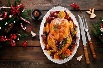 Frango assado com laranja