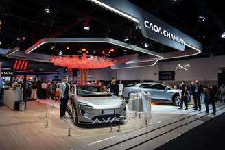 Estande da Caoa Changan no Salão do Automóvel de São Paulo