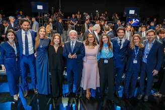 Presidente da República Luiz Inácio Lula da Silva, durante a Cerimônia de lançamento do SBT News