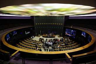 O plenário da Câmara dos Deputados.