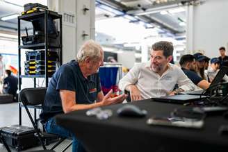 Dr. Helmut Marko e Guillaume Rocquelin