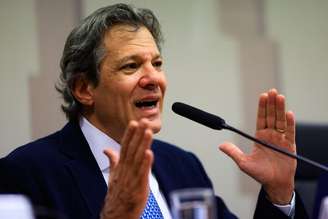 O ministro da Fazenda, Fernando Haddad