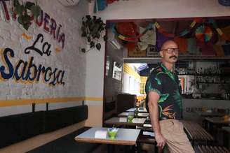 Hugo Delgado é proprietário do restaurante Taqueria La Sabrosa, em Pinheiros, na zona oeste da capital.