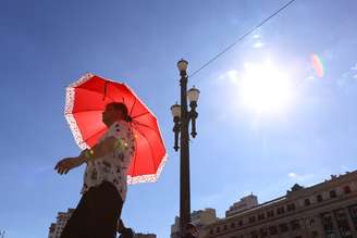 Registro de dia de calor na cidade de São Paulo.