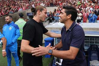 Filipe Luis e Abel Ferreira 