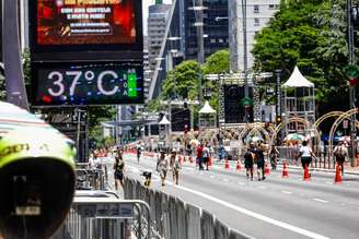 Termômetros da Avenida Paulista, região central, marcaram 37º C neste domingo, 28