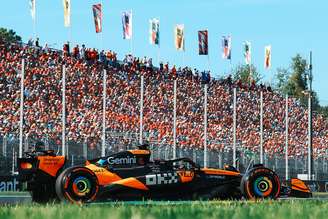 McLaren durante o GP da Itália de 2025